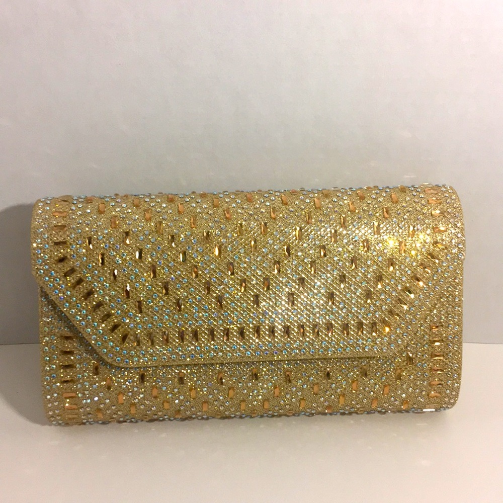 Gold Sparkle Clutch Bag Brand new